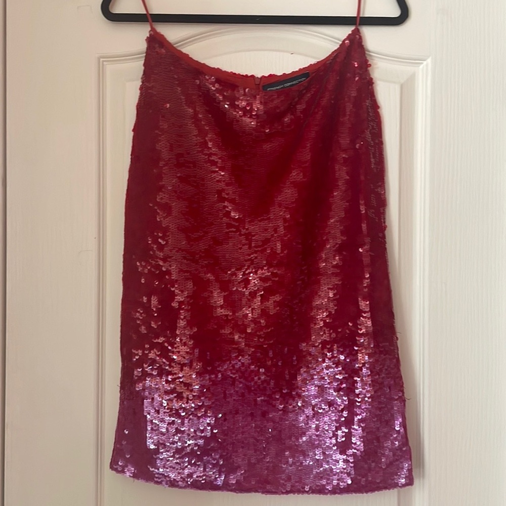 French Connection ombré sequin skirt